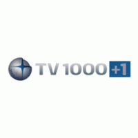 TV1000 +1 2009 logo vector logo
