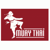Muay Thai Kickboxer logo vector logo