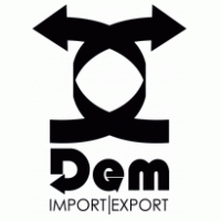 Dem Import Export logo vector logo