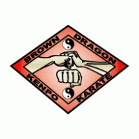 Brown Dragon Kenpo Karate logo vector logo
