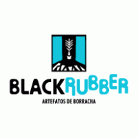 Black Rubber logo vector logo