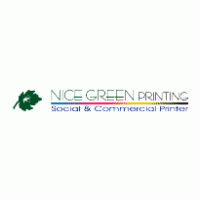 Nice Green Printing logo vector logo