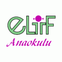 Elif anaokulu logo vector logo
