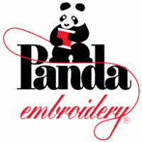 Panda Embroidery logo vector logo
