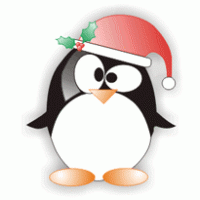 Christmas Linux logo vector logo