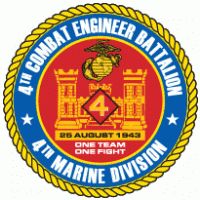 4th Combat Engineer Battalion USMCR logo vector logo