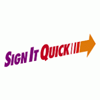 Sign It Quick logo vector logo