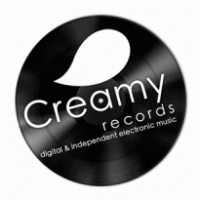 Creamy records logo vector logo