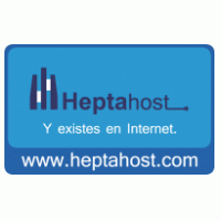 Heptahost y existes en internet logo vector logo