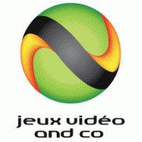 Jeux video and co logo vector logo