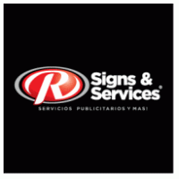 R Signs & Services logo vector logo