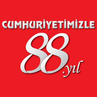 Turkiye cumhuriyetinin 88. yili logo vector logo