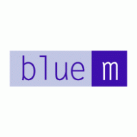 Blue M logo vector logo