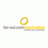 far-out.communication logo vector logo