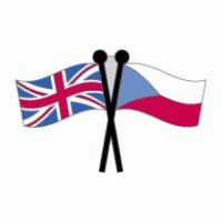 Czech Republic & Union Jack Flag logo vector logo