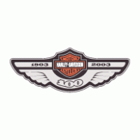 Harley Davidson 100th logo vector logo