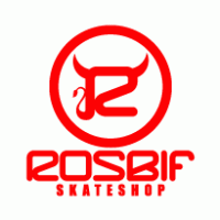 rosbif skateshop logo vector logo