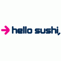Hello Sushi logo vector logo