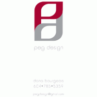 Peg Design logo vector logo