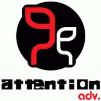 Attention adv. logo vector logo