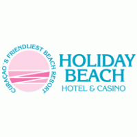 Holiday beach Curacao logo vector logo