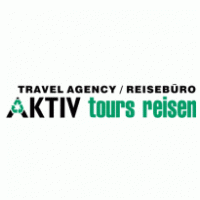 Aktiv tours reisen logo vector logo
