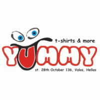 yummy t-shirts & more logo vector logo