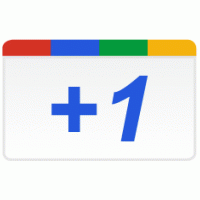 Google  +1 logo vector logo
