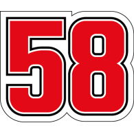 Marco Simoncelli 58 logo vector logo