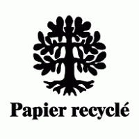 Papier Recycle logo vector logo