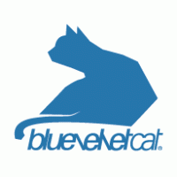 Bluevelvet Cat logo vector logo