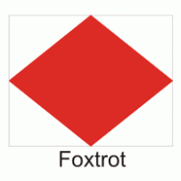 Foxtrot Flag logo vector logo