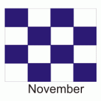 November Flag logo vector logo