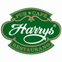 Harrys Pub Caf? Restaurang logo vector logo