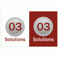 03 Solutions logo vector logo