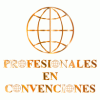 profesionales en convenciones logo vector logo
