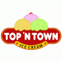 Top ‘N’ Town Ice Cream logo vector logo