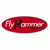 Flyhammer racing parts logo vector logo