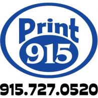 Print 915 logo vector logo
