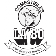 LA 80 Comestibles logo vector logo