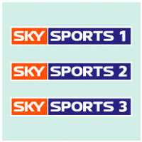 SKY sports 1,2 and 3 logo vector logo