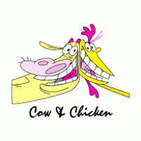 Cow & Chicken logo vector logo