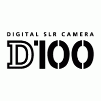 Nikon D100 logo vector logo