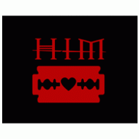 Heart Razorblade logo vector logo