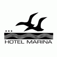 Marina Hotel logo vector logo