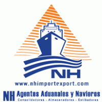 NH Agentes Aduanales y Navieros logo vector logo