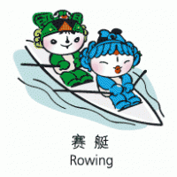 Beijing 2008 Mascot – Rowing logo vector logo