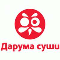Daruma sushi logo vector logo