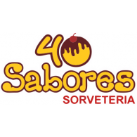40 Sabores logo vector logo