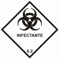 Infectante – infectado logo vector logo